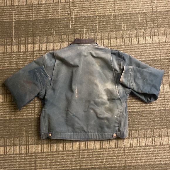 VINTAGE CARHARTT JACKET: Detroit Black, Sun Damage, used look #workcore #sickaf - Picture 4 of 5